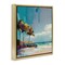 Stupell Industries Contemporary Shoreline in Summer Floater Framed Canvas Wall Art Design by Irena Orlov